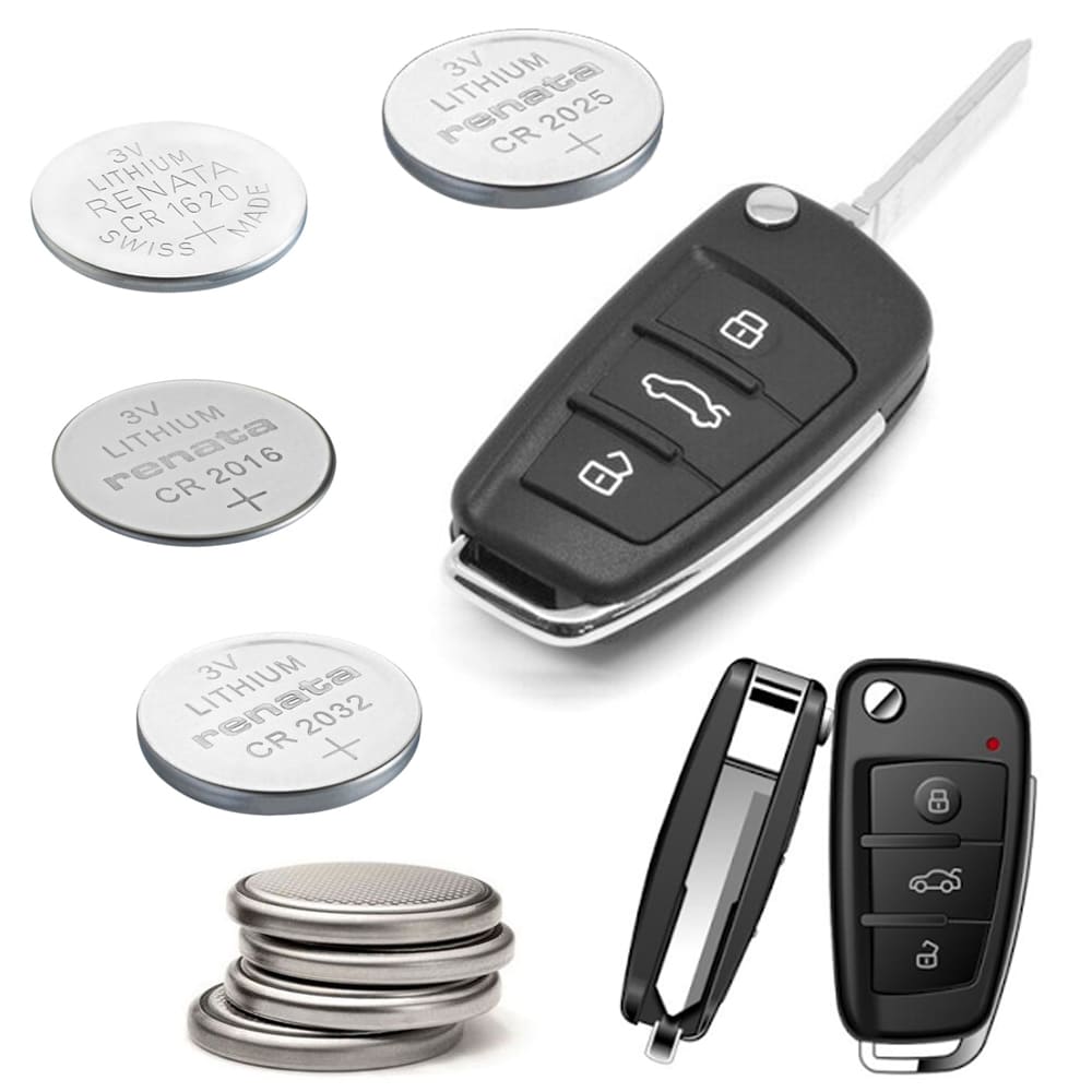 2 Car Key Fob Remote Replacement Batteries For Ford Vauxhall Nissan ...
