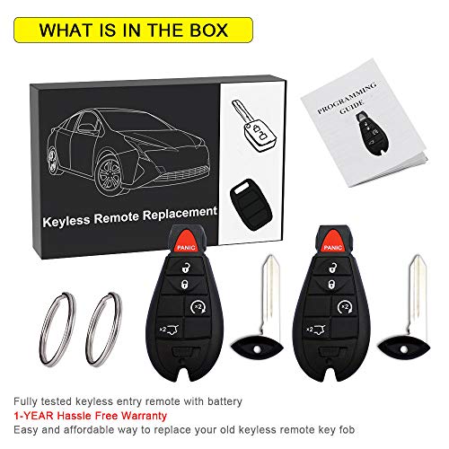 2010 2011... 2 PACK FOB Replace Jeep Grand Cherokee Key Fob Battery ...