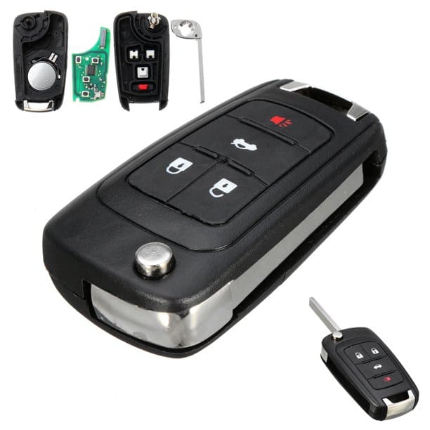 4BTN 315Mhz Keyless Entry Remote Flip Key Fob Replacement w/Battery For ...