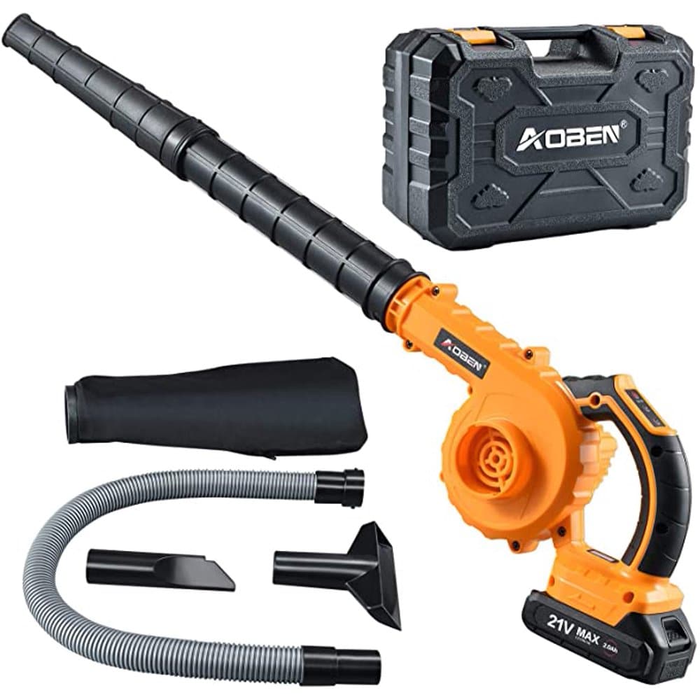AOBEN Cordless Leaf Blower with Battery &  Charger, Electric Leaf Blower ...
