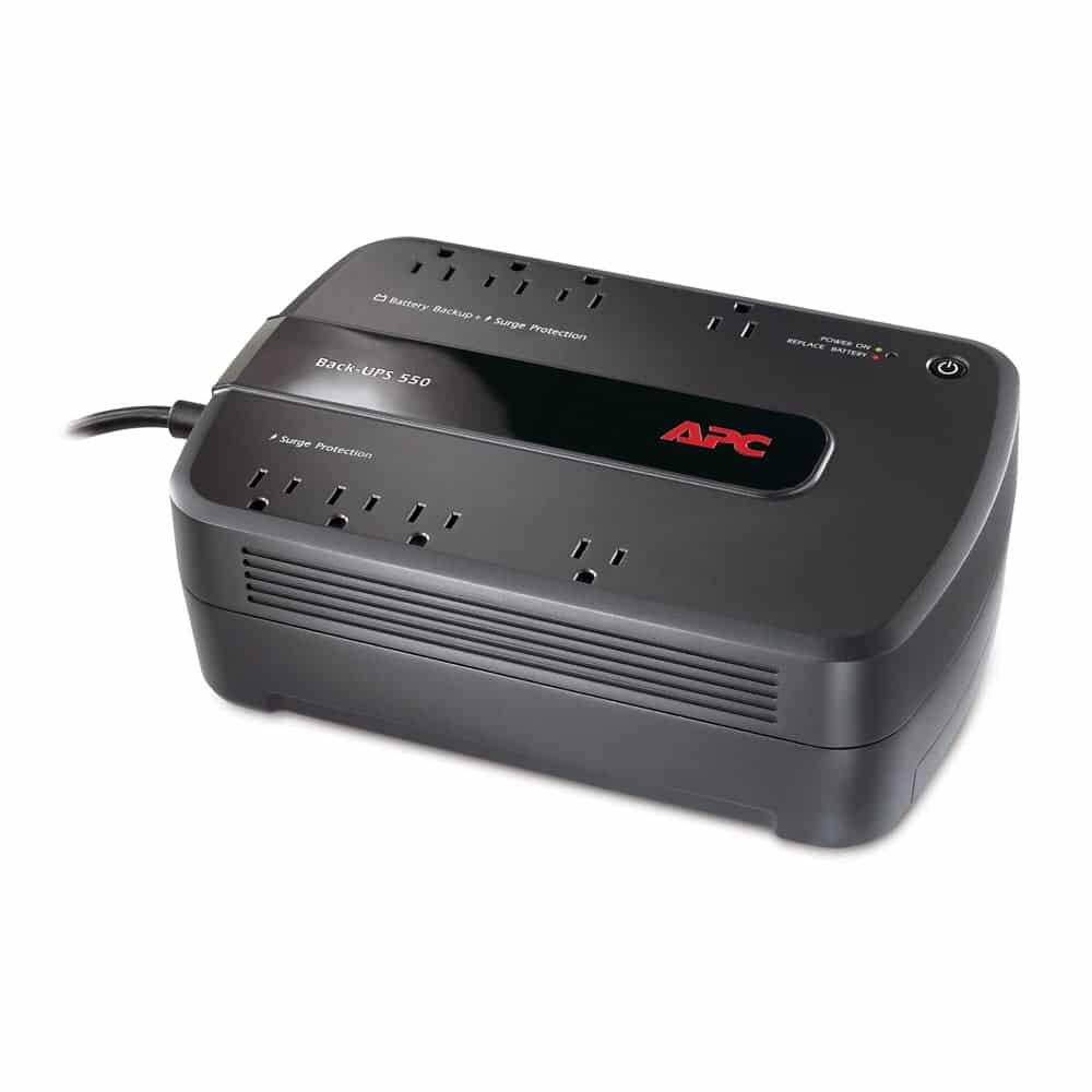 APC UPS Battery Backup &  Surge Protector, APC 550VA Back