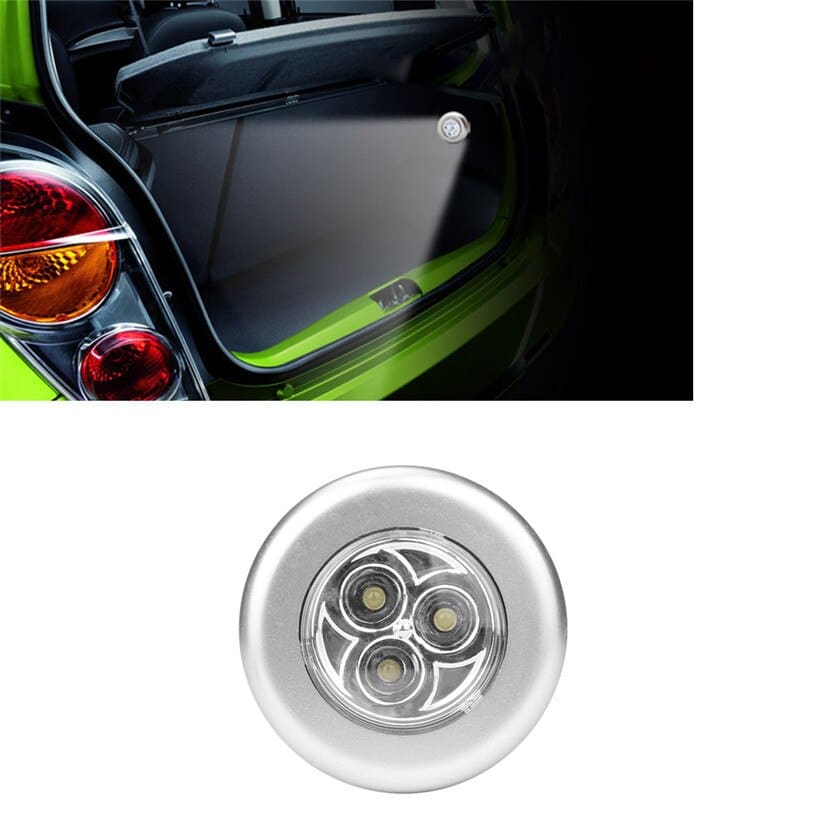 Car styling Touch Car 3 LED Battery Power Push Lamp Light Auto Trunk ...