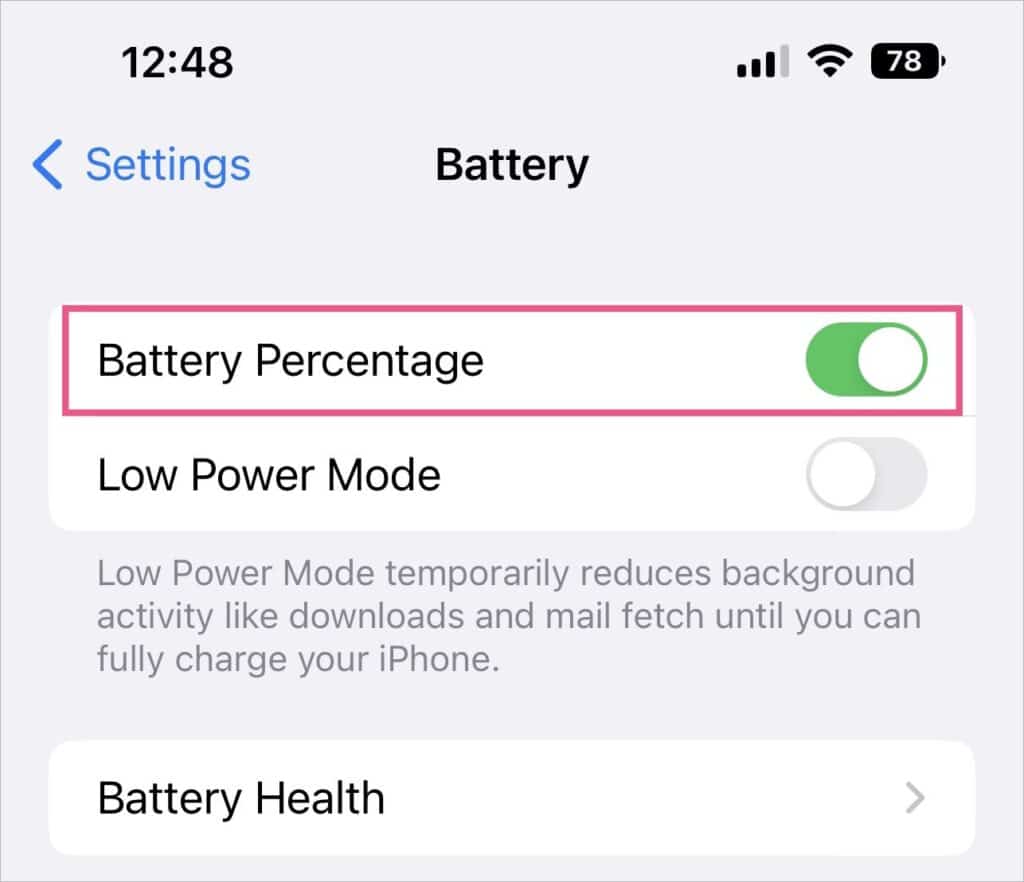 How to Display Battery Percentage on iPhone 13 and 13 Pro