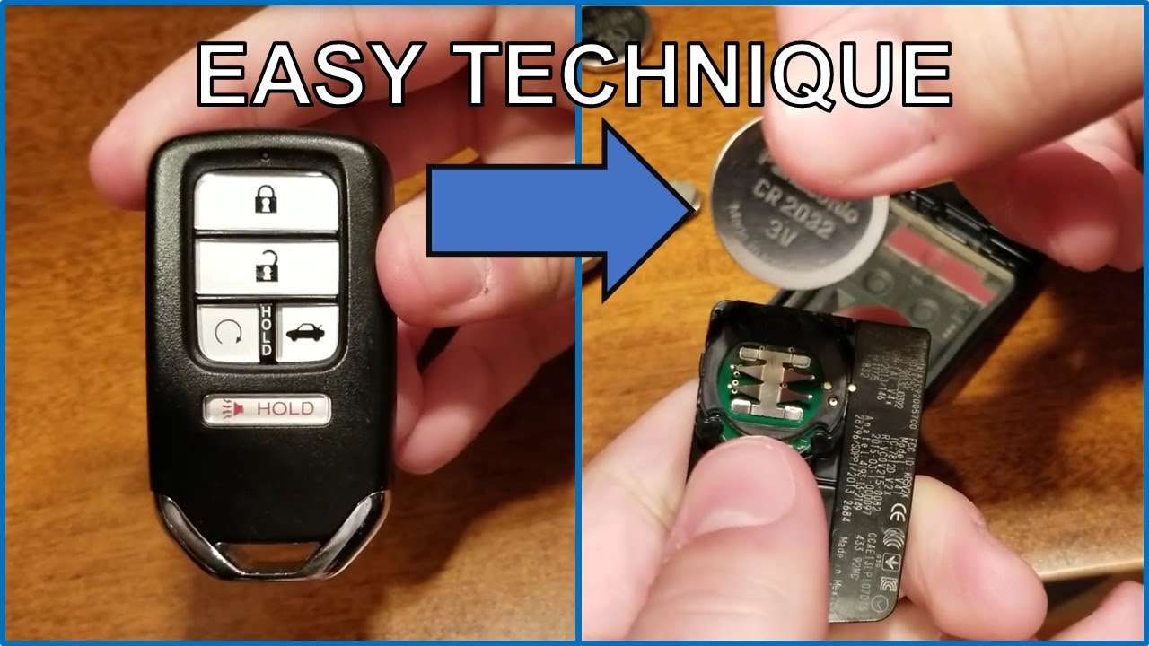 How to replace Honda SMART key fob battery