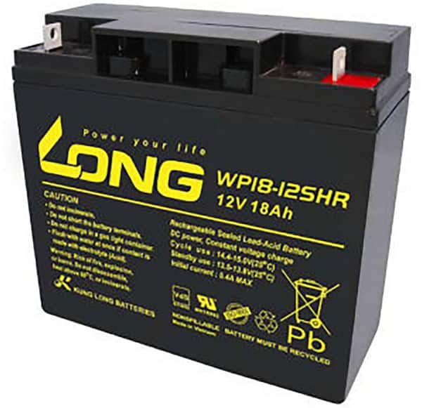 Long Battery Lead Acid AGM 18 Ah/12 Volt