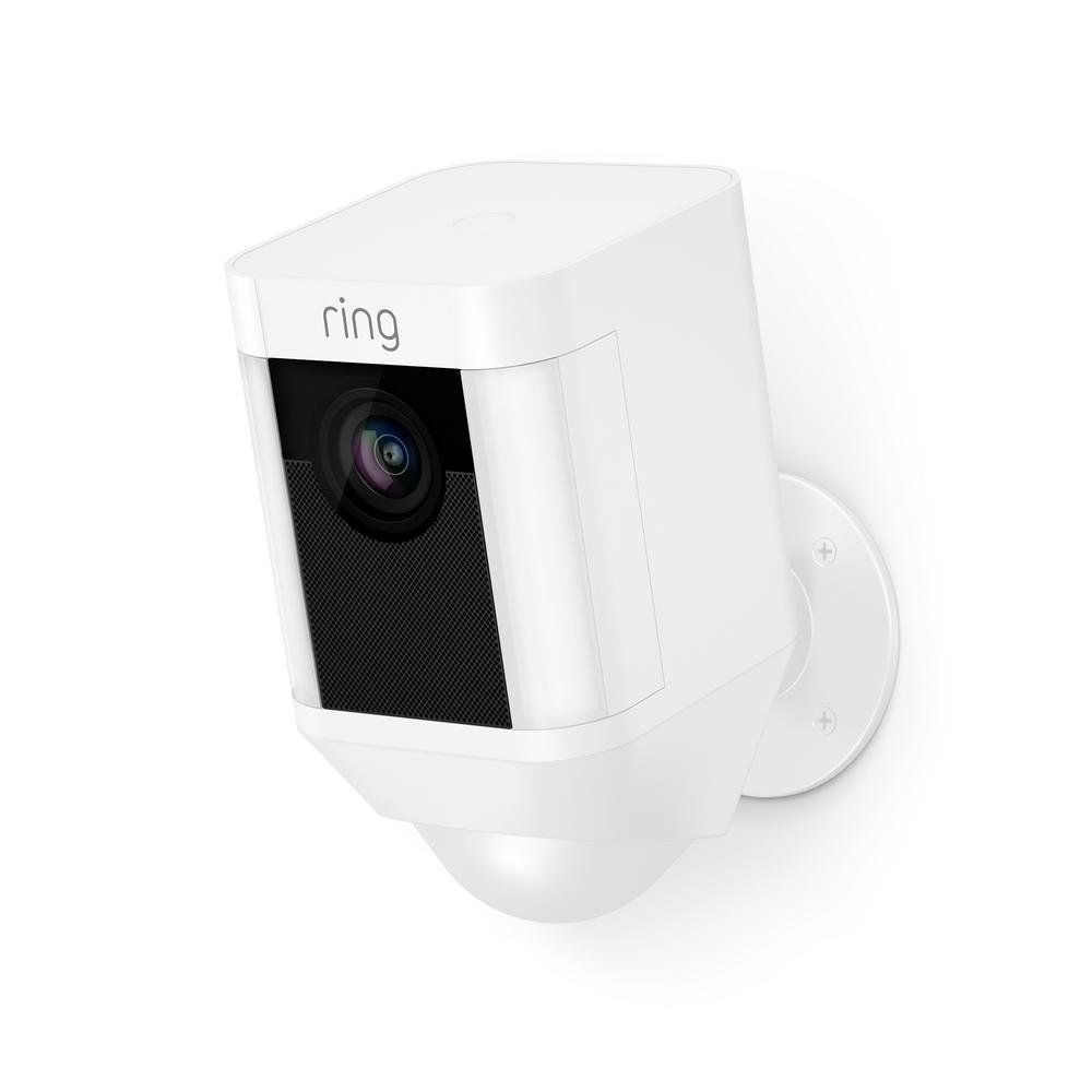 Ring Spotlight Cam Battery HD Security Camera with Built Two