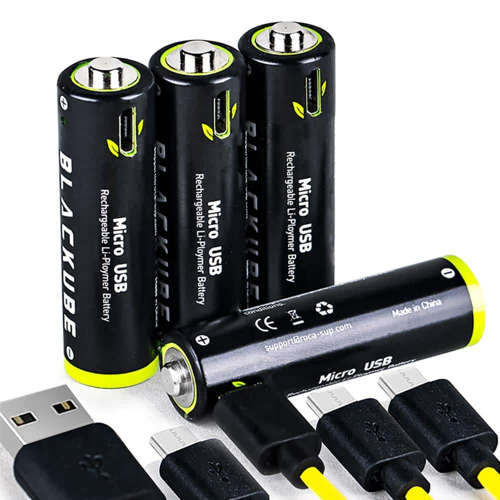 USB Rechargeable Lithium Batteries AA Battery